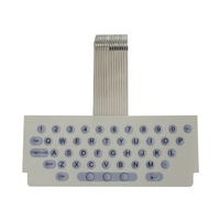 Maßgefertigte Kunststoff-Tastatur-Aufkleber mit Rubbelfeld, Geprägte Tasten, Membranschalter-Tastatur für Medizinische Geräte und Ölindustrie
