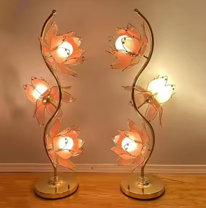 Lampe de table moderne Lotus, lampe sur pied en verre réglable, lampe décorative pour chambre à coucher, éclairage de chevet - Product Image 5