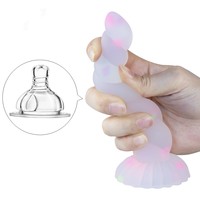 Jouet anal en silicone souple transparent et sûr, lumineux dans le noir, grand dildo anal, dildo géant, énorme dildo pour hommes