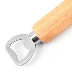 Abridor de Botellas Portátil con Mango de Madera, Sostenible, con Componentes de Acero Inoxidable, para Uso en el Hogar, Cocina o Bar, Personalizable - Product Image 2