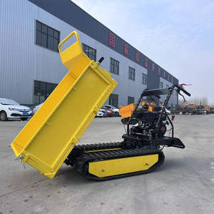 500Kg <span class=keywords><strong>Brouette</strong></span> Mini Dumper Avec Stratton Mini Site Dumper Mini Transporter Track Carrier Avec Basculement Hydraulique - Product Image 3