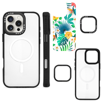 Coque magnétique 13 Pro Max Luxe TPU Anti-choc Pliable avec peinture UV Design transparent Emballé