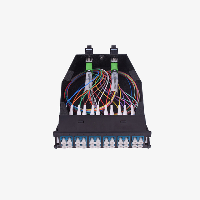 Fiber Optic OM3 OM4 12 24 Core MTP MPO Module Cassette For Fiber Optic Patch Panel