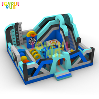 JOYFUL FUN Aire de jeux gonflable d'intérieur, parc d'obstacles gonflable, parc d'attractions gonflable