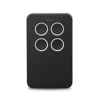 Télécommande universelle compacte noire 315 MHz à code d'apprentissage, émetteur RF sans fil 433 MHz pour portail et ouvre-porte de garage, format poche