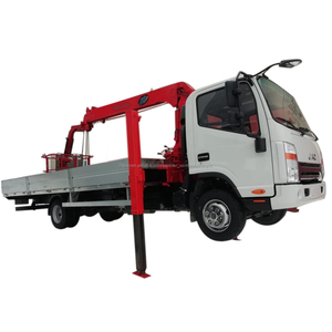 5t brazo telescópico autocargador montada sobre camión grúa <span class=keywords><strong>con</strong></span> gato alto - Product Image 1