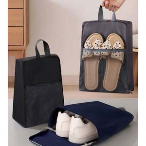 Bolsa de Almacenamiento de Zapatos Portátil, Lavable, de Viaje, Estilo Simple, Personalizada, a Prueba de Polvo, con Cordón, para Zapatos Deportivos - Product Image 1