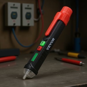 Vevor - Detector de Voltaje sin Contacto con Pantalla Digital, 90V 1000V CA, Lápiz de Prueba Electrónico con Luz y Alarma Sonora - Product Image 2