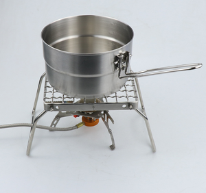 หม้อตั้งแคมป์กลางแจ้ง DFB53 หม้อสแตนเลส 304 สำหรับต้มน้ำ พร้อมด้ามจับพับได้ - Product Image 6