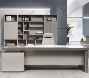 Escritorio de Oficina en Forma de L, Diseño Simple, Muebles para Oficina, Escritorios para Directores, Gerentes y Ejecutivos, Mesa de Trabajo Resistente con Cajón - Product Image 4