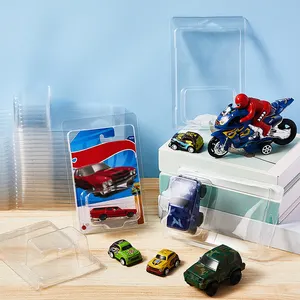 Hot Wheel Protector Display Case Paper Slide Toy Blister Packaging With Card Custom Clamshell Blister Packaging