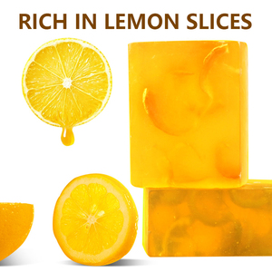 Jabón en Barra Sólido de Limón al por Mayor, Marca Privada, 200g, Blanqueador, Hidratante, Lavado Facial, Jabón de Limón Artesanal para una Piel Limpia - Product Image 5