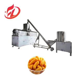 Máquina extrusora de fabricación de alimentos Snaks de maíz inflado de doble tornillo de la mejor calidad