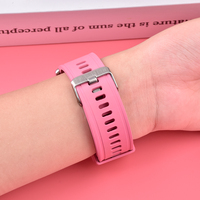 Bracelet de montre intelligent en caoutchouc fluorocarboné FKM/FPM de luxe, 20/22 mm, à libération rapide, souple, pour plongée, pour homme et femme