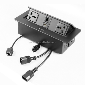 Caja de Enchufes Empotrada para Mesa de Conferencias con Red Oculta, Caja de Enchufes Emergente para Escritorio de Oficina - Product Image 1