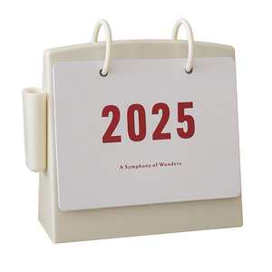 Calendrier de bureau d'entreprise personnalisé de 18*13,5 cm avec logo d'entreprise imprimable, publicité 2026/2025, calendrier de 12 mois avec support - Product Image 2