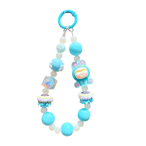 Chaîne <span class=keywords><strong>de</strong></span> téléphone portable perlée mignonne en gros, cordon coloré universel pour téléphone, lanière anti-perte, porte-clés - Product Image 2