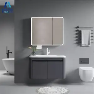 高品质现代铝盥洗室梳妆台壁挂式浴室柜散装梳妆台