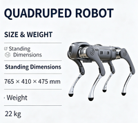 Industrieller Vierbeiniger Roboterhund 12kg Nutzlast IP66 Inspektionsroboter mit Optionalem LiDAR 10km Reichweite Sicherheitspatrouillenroboter