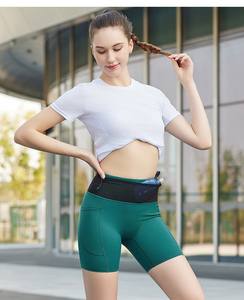 <span class=keywords><strong>Pantaloncini</strong></span> da donna che corrono stretti <span class=keywords><strong>pantaloncini</strong></span> <span class=keywords><strong>sportivi</strong></span> elasticizzati con logo personalizzato <span class=keywords><strong>pantaloncini</strong></span> attillati in Nylon da palestra ad asciugatura rapida - Product Image 4