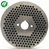 Pièces de rechange neuves pour moulin à granulés d'aliments en acier au chrome-manganèse, plaque à matrice plate modèle 150, diamètre du trou de 4 mm, capacité de 90-150 kg/h, marque NH