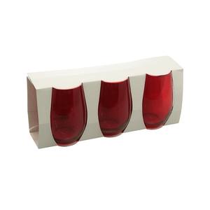 Juego de 3 vasos rojos de 525 ml - Product Image 1