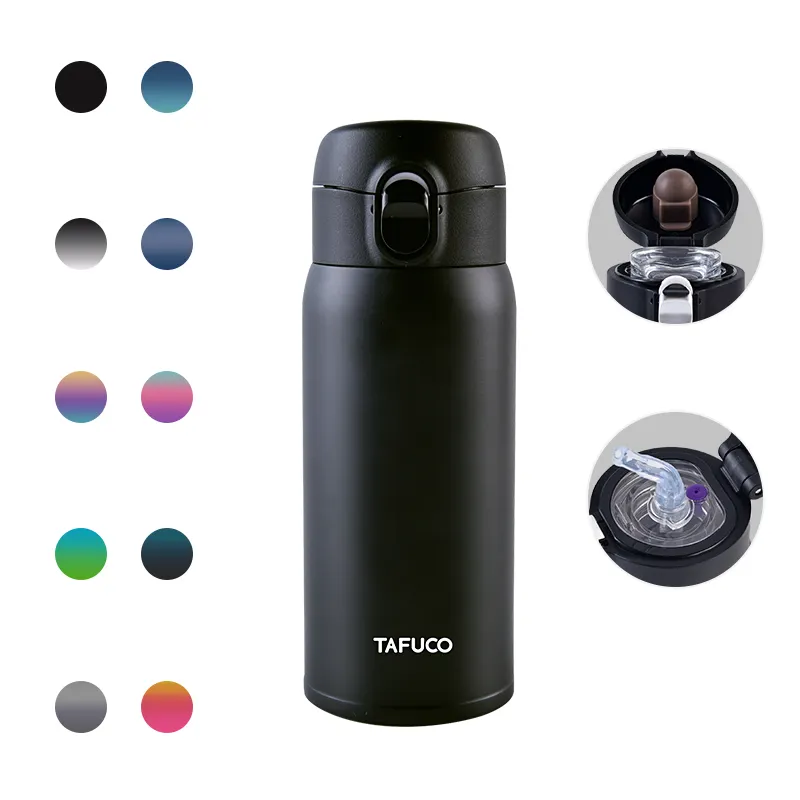 Produzione di Tafuco 350 ML 500 ML di Vuoto In Acciaio Inox Coibentato Tazza di Viaggio con Chiusura A Bottone