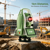 FOIF RTS392N Prisme de station totale 5000m 2'' Instrument de topographie totale de station de compensation à double axe de préc