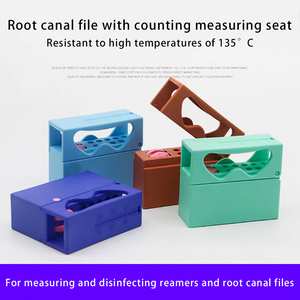 Support de compteur de fichiers dentaires <span class=keywords><strong>Endo</strong></span> Block <span class=keywords><strong>Bur</strong></span> avec dispositif de mesure manuel en plastique à 10 trous - Product Image 3