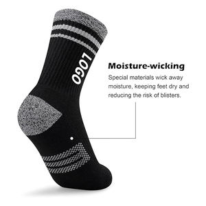 Empaquetado gratis Diseño de muestra gratis Personalice su propio logotipo <span class=keywords><strong>Calcetines</strong></span> térmicos para deportes al aire libre Logotipo personalizado <span class=keywords><strong>Calcetines</strong></span> de lana con cojín de rizo completo - Product Image 3