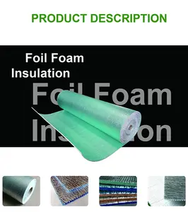 OEM Reflective Foam Insulation Closed Cell Aluminum Foil Facing Roll Pe Foam Thermal Insulation