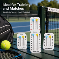Dernier design, accessoires de tennis et de padel personnalisés, marqueur de score portable, autocollant facilement montable, marqueur de score léger pour raquette