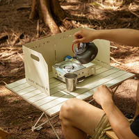 Table pliante portable pour l'extérieur, ultra-légère en alliage d'aluminium, pour pique-nique, barbecue, camping, voyage, plage, table à thé