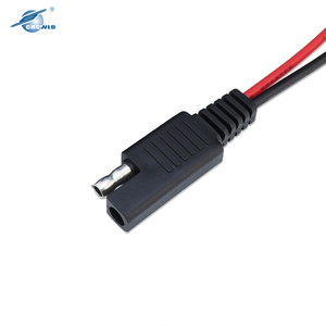 Изготовленный На Заказ SAE 2 контактный разъем автомобильной панели солнечных батарей удлинитель 12V батарея кабель-удлинитель для 12 калибра фотогальванический провод жгут - Product Image 3