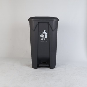 Poubelle en plastique pour l'extérieur PE-HD médical mobile à pédale, conteneur à ordures extérieur pour la zone publique - Product Image 2
