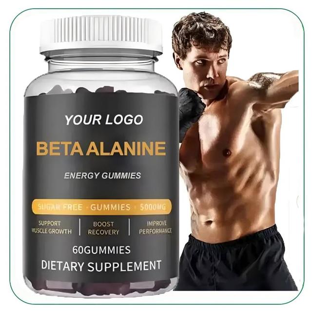 OEM Creatine Pre-Workout Gummies 60ct Energy Boosting Supplements for Adults Bodybuilding Customizable Color Customized