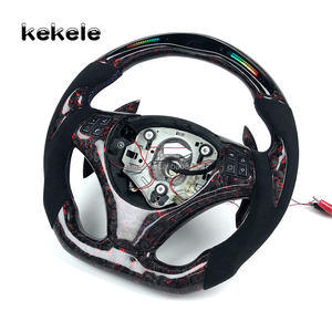 Volante LED RPM de Fibra de Carbono Forjado con Levas de Cambio para <span class=keywords><strong>BMW</strong></span> E90 E91 <span class=keywords><strong>E92</strong></span> X3 M3 318i 320i 330i 335i <span class=keywords><strong>330d</strong></span> Coupé - Product Image 4