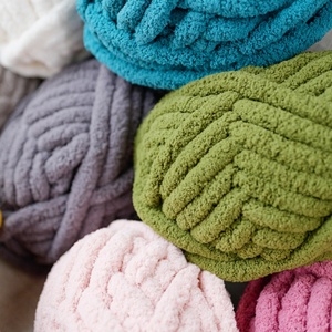 Craft Vogue Bán Buôn Polyester Mềm Chunky Jumbo Chenille Sợi Vegan 5 Mét 8 Mét 20 Mét Cồng Kềnh Cho ĐAN SỢI Chunky Chăn - Product Image 6