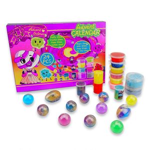 TOYSRUNNER Kit de Arcilla y Plástico para Manualidades, 24 Colores, Slime Ecológico, Set Sorpresa Unicornio para Niños, Accesorios Transparentes - Product Image 1