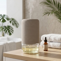 Diffuseur d'arômes intelligent sans eau à air froid, lumière d'ambiance LED, décoration textile pour la maison, machine à parfum portable avec bouteille de 100 ml