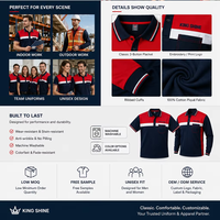 Polo en Coton Mélangé Homme – Nouveauté Tendance – Polo de Golf PIQUE Brodé à Manches Longues – Uniforme Élégant