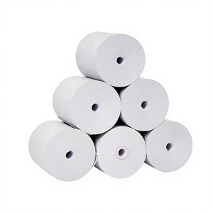 Rollo de Papel Térmico de 57x50mm, Capa Única, Blanco, para Recibos de Caja Registradora POS, 70gsm, Pulpa de Madera Pura - Product Image 3