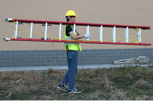 Poulie élargie de type IA 300lbs 16 20 24 28 <span class=keywords><strong>40</strong></span> pieds d'extension échelle en fibre de verre - Product Image 4
