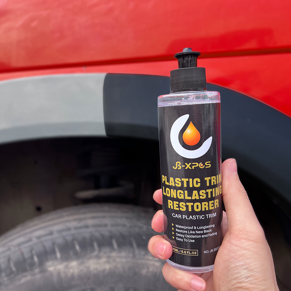 JB 24 Plastic Restorer Polish rivestimento a lunga durata per gomme per auto ricondizionare Clean Gloss Black Shine Car Detailing