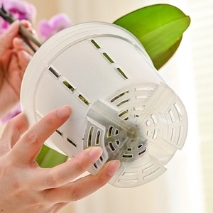 Pot de plante en plastique transparent moderne pour orchidée Phalaenopsis pour la maison et le jardin, pot à fleurs succulentes - Product Image 5