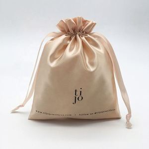 Custom Logo Printing Satin <b>Drawstring</b> Bag Wholesale Satin Jewelry Bag for Cosmetics Jewelry Crystal Gift Colorful <b>Pouch</b> - Product Image 3
