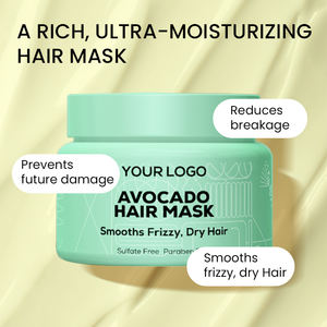 Mascarilla Capilar Vegana de <span class=keywords><strong>Coco</strong></span> Sin Sulfatos, Promueve un Cabello con Apariencia Más Gruesa y Visiblemente Más Brillante, Mascarilla Capilar de Aguacate - Product Image 2