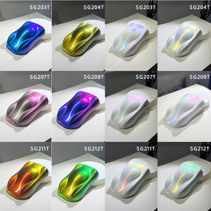 Peinture automobile effet caméléon multichrome nacré Super Ultra Shift Optical Hypershift Pigment Color Shift Aurora Coating - Product Image 3
