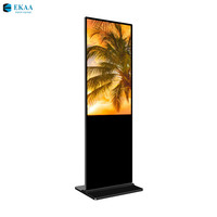 Affichage numérique LCD tactile sur pied EKAA 32 pouces pour intérieur/extérieur, signalisation publicitaire, orientation, magasins de détail, centres commerciaux
