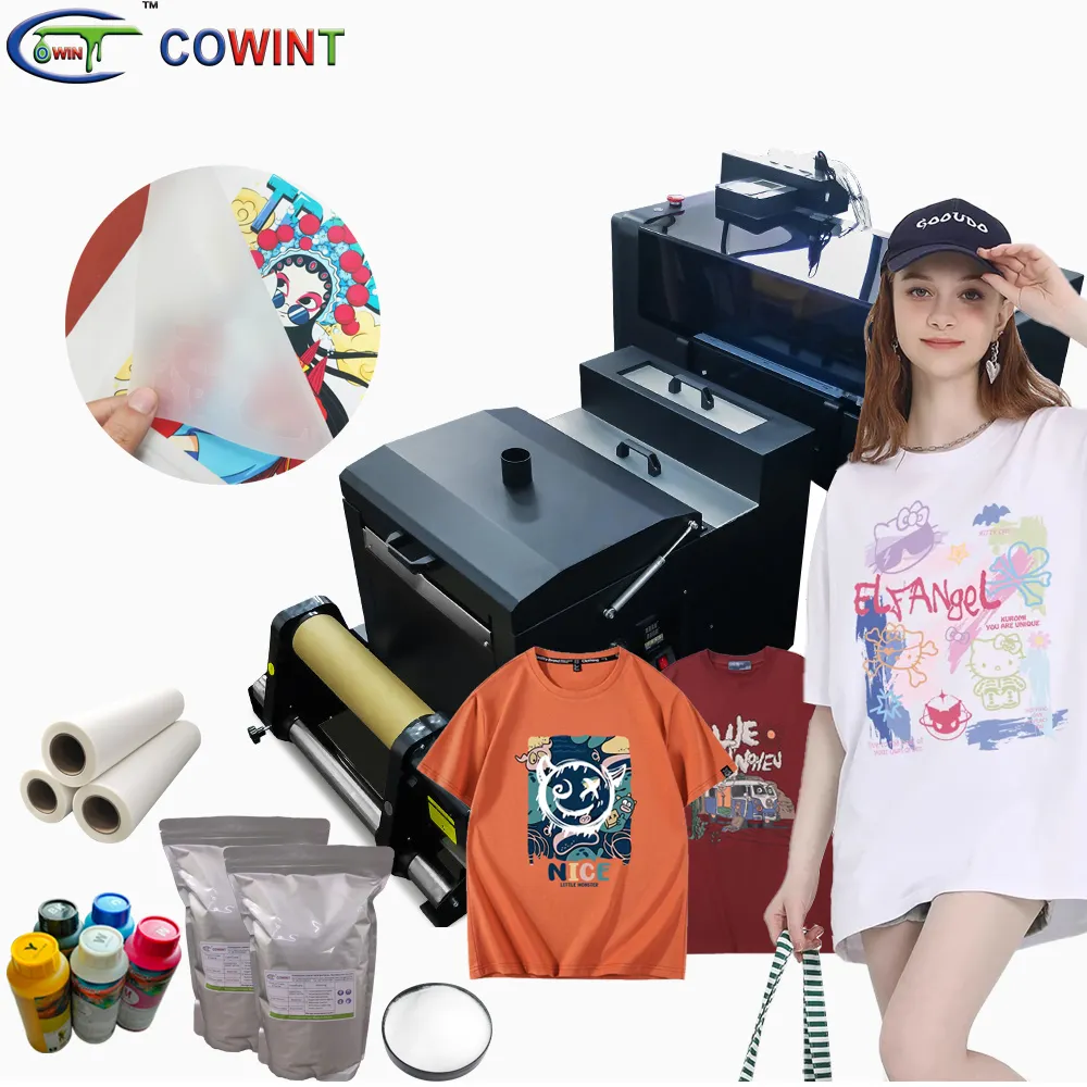 Cowint 30cm a3 boyutu xp600 2 kafa dijital dtf yazıcı makinesi transfer yazıcı doğrudan film DTF BASKI MAKİNESİ